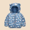 2022 Autumn and winter new children's down cotton-padded jackets, small children's and baby ear-padded clothes, light and thin cotton-padded jackets for boys and girls details Picture